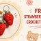 Free strawberry keychain crochet pattern